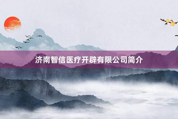 济南智信医疗开辟有限公司简介